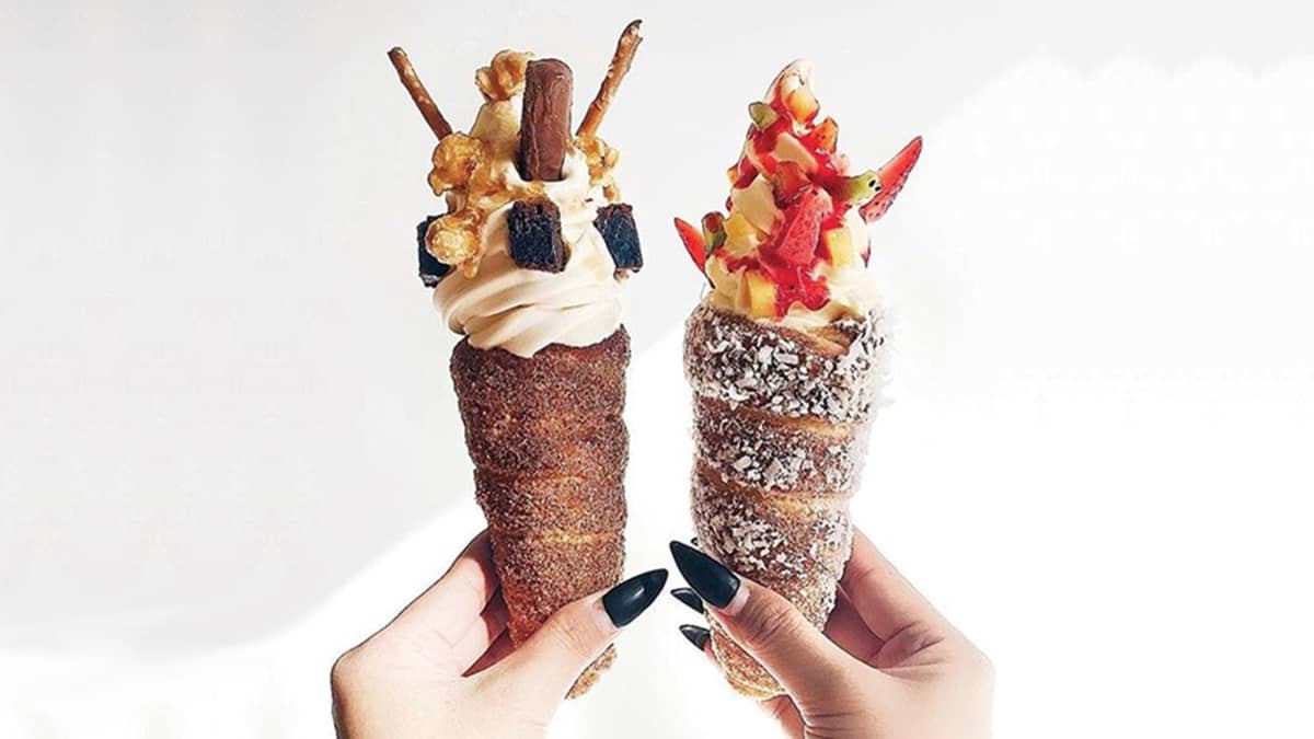 Louis Vuitton Ice Cream in Orange County! -> @House of Chimney Cakes #