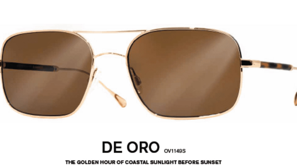 Oliver peoples de oro cheap polarized sunglasses