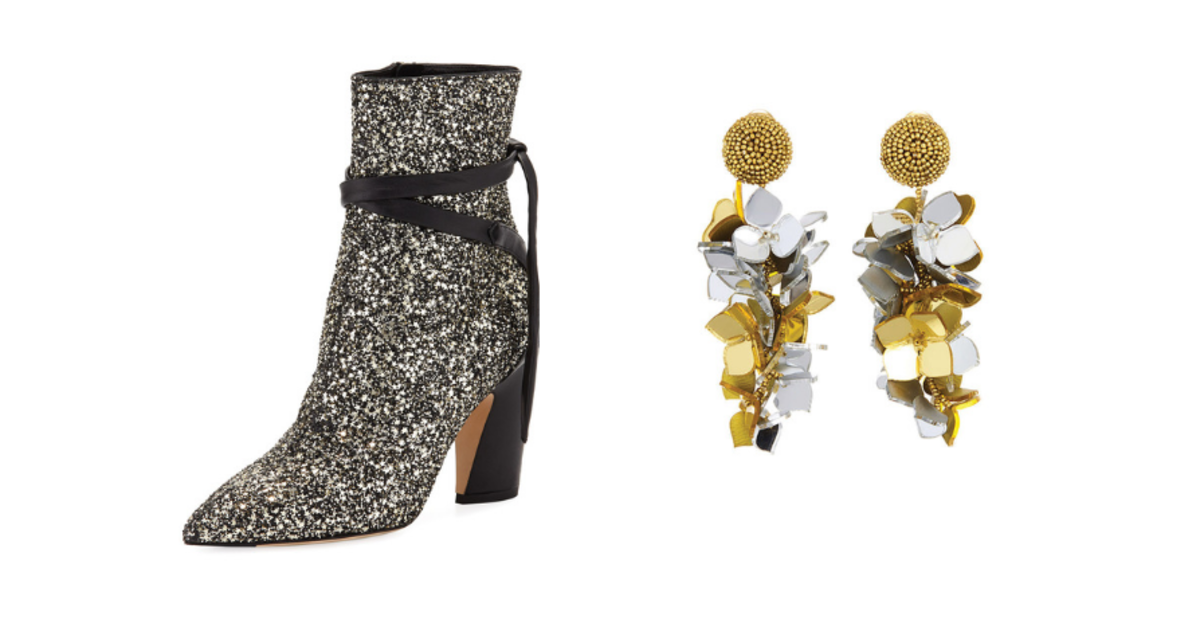 Jimmy choo henrietta store glitter star booties