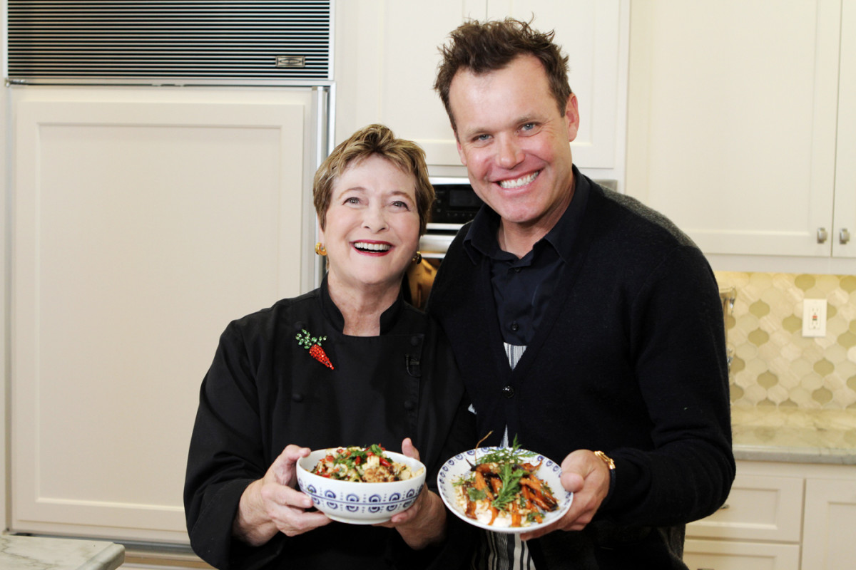 Chef Restaurateur Brian Malarkey Whips Up Delectable Sides With Cathy   Oc Chef Brian Malarkey Cathy Thomas 