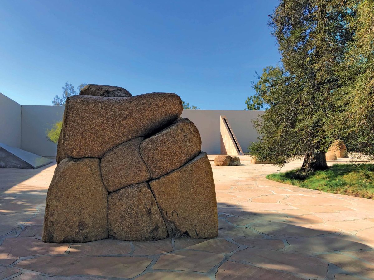 Noguchi Garden at South Coast Plaza in Orange County is a